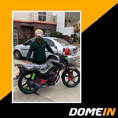 Jorge Enrique Caycho Paredes DNI: 40957307 "Compre mi moto a un preciaso, ¡los recomiendo!"