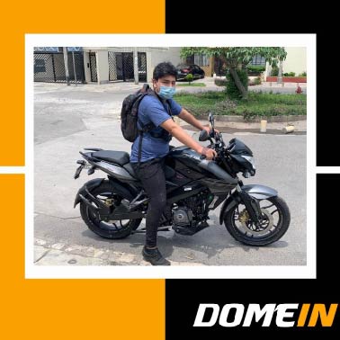 Jubert Escobal Escobal DNI: 76774617 "Me compre una Pulsar 200 que incluye Soat, Seguro y la pago en partes, ¡los recomiendo!"
